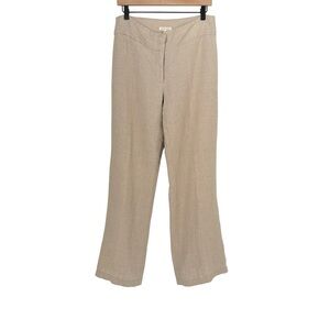 Eileen Fisher Wide Leg 100% Linen Pants Sz 6